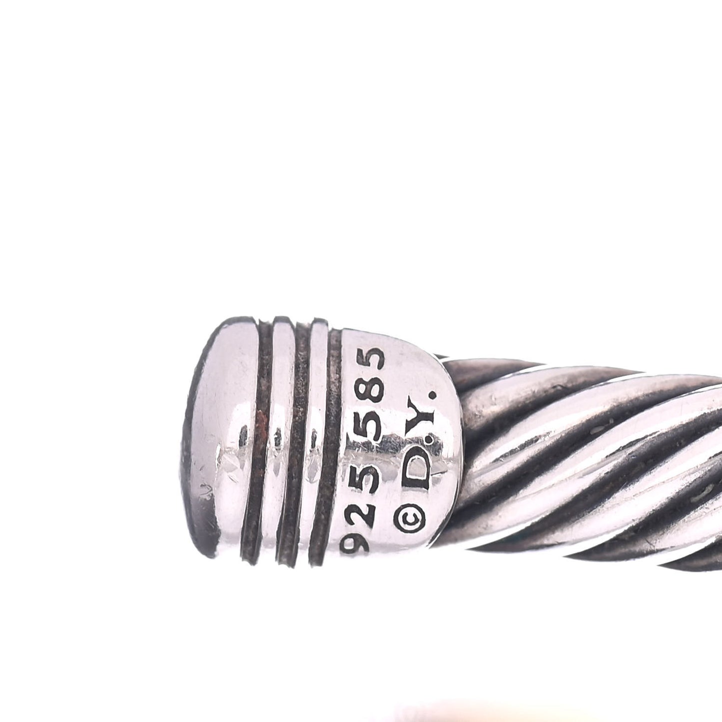 Sterling Silver 14K Yellow Gold 5mm X Station Cable Bracelet