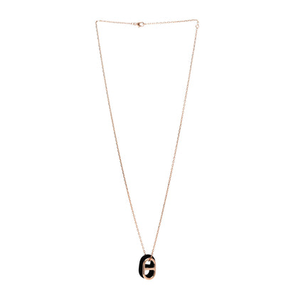 Hermes Swift O'Maillon Pendant Necklace Black 3 of 8