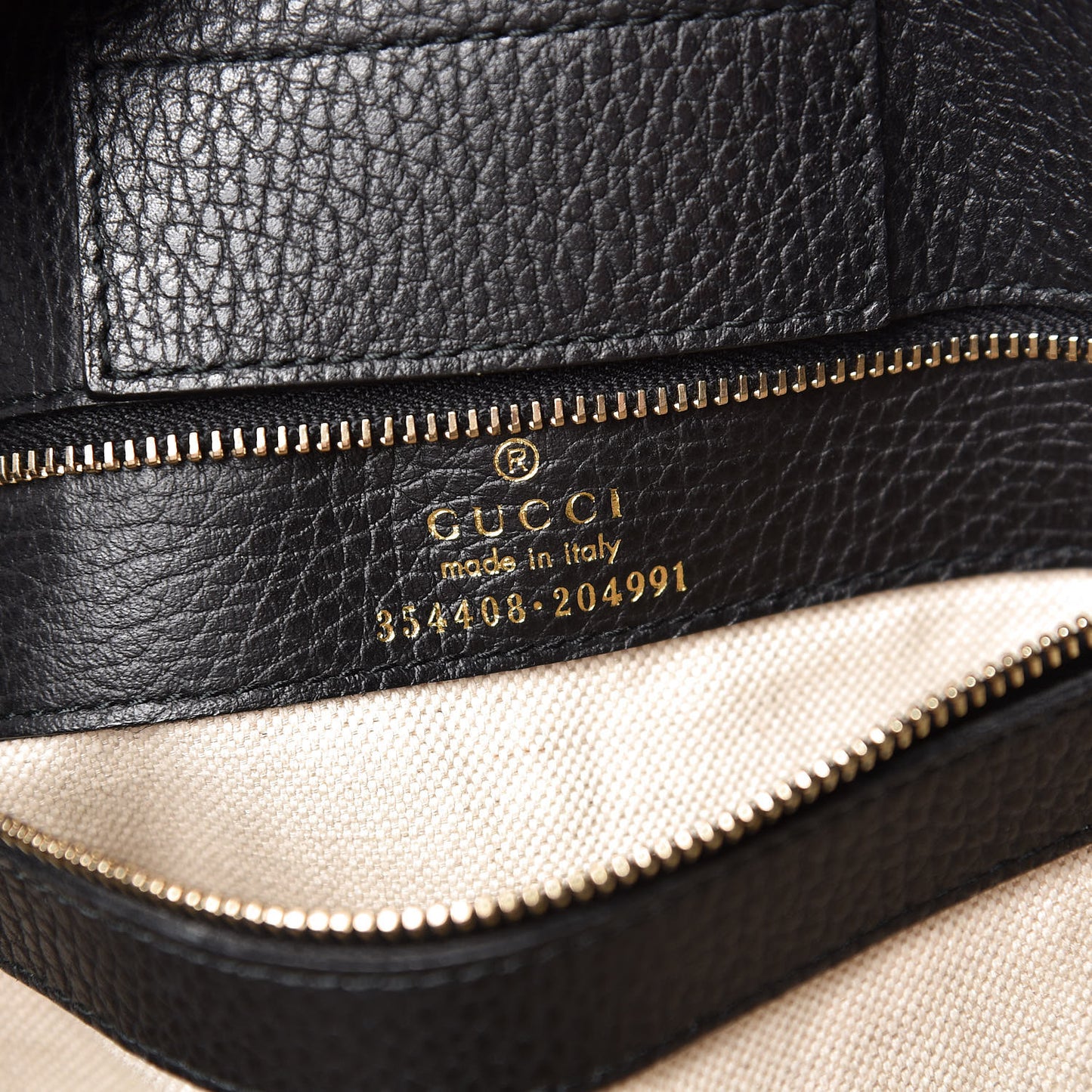 Pebbled Calfskin Small Swing Tote Black