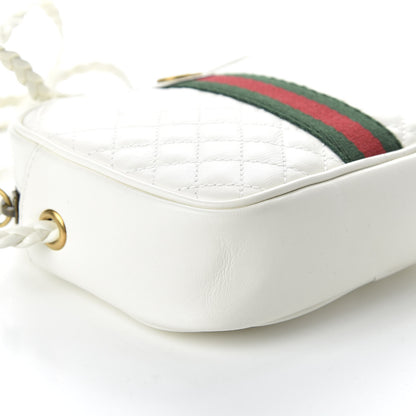 Gucci Calfskin Web Trapuntata Mini Shoulder Bag Off White 6 of 10