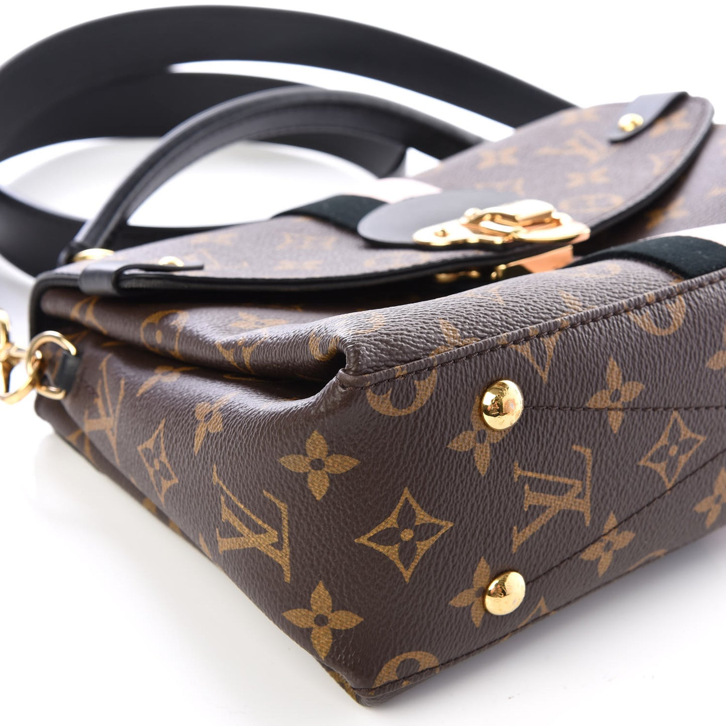 Monogram Georges BB Black Rose Poudre