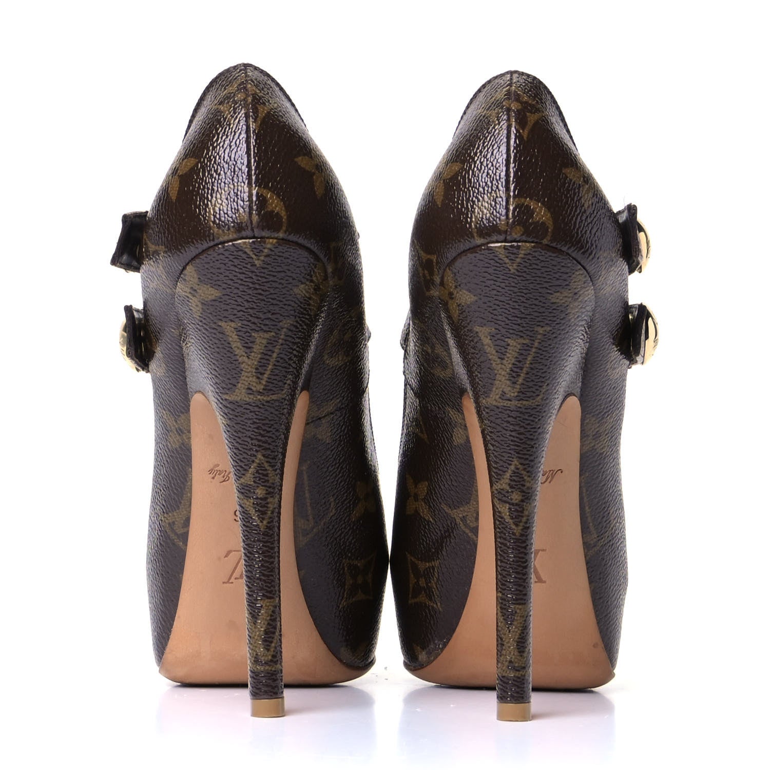 Louis Vuitton Patent Monogram Ritual Fetish Platform Pumps 36 4 of 9