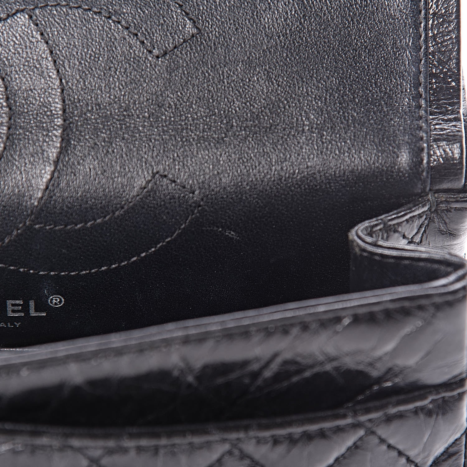 Chanel Aged Calfskin Quilted 2.55 Reissue 225 Flap So Black 11 of 11