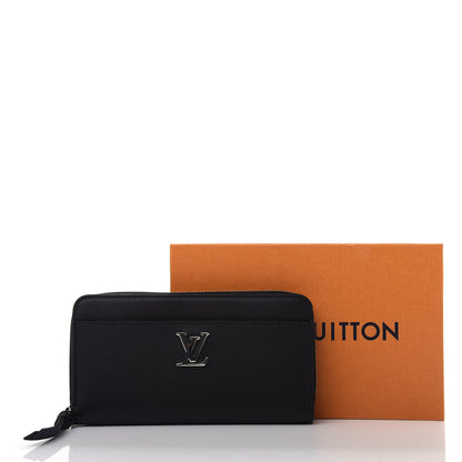 Louis Vuitton Calfskin Zippy Lockme Wallet Black 8 of 8