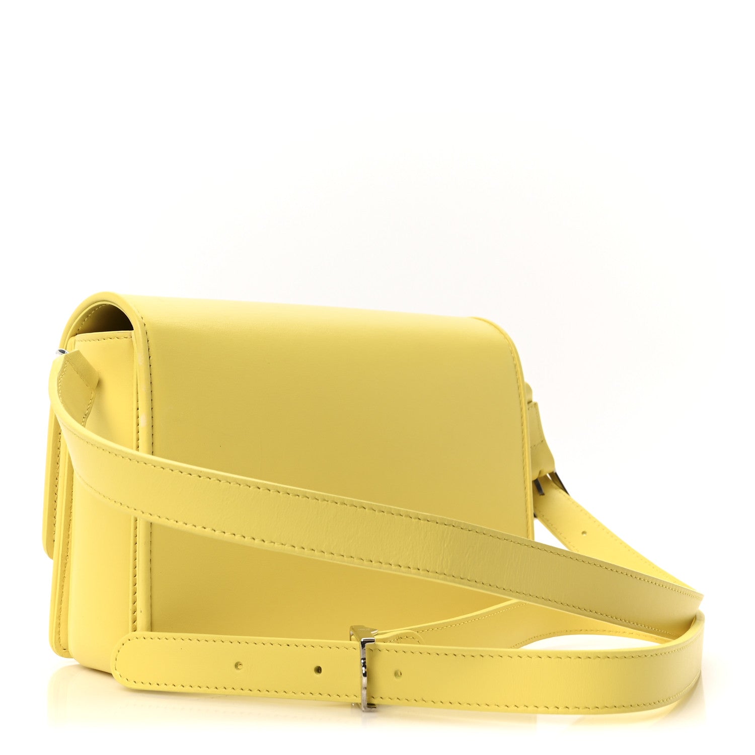 Christian Louboutin Calfskin Studded Carasky Crossbody Bag Yellow 3 of 9