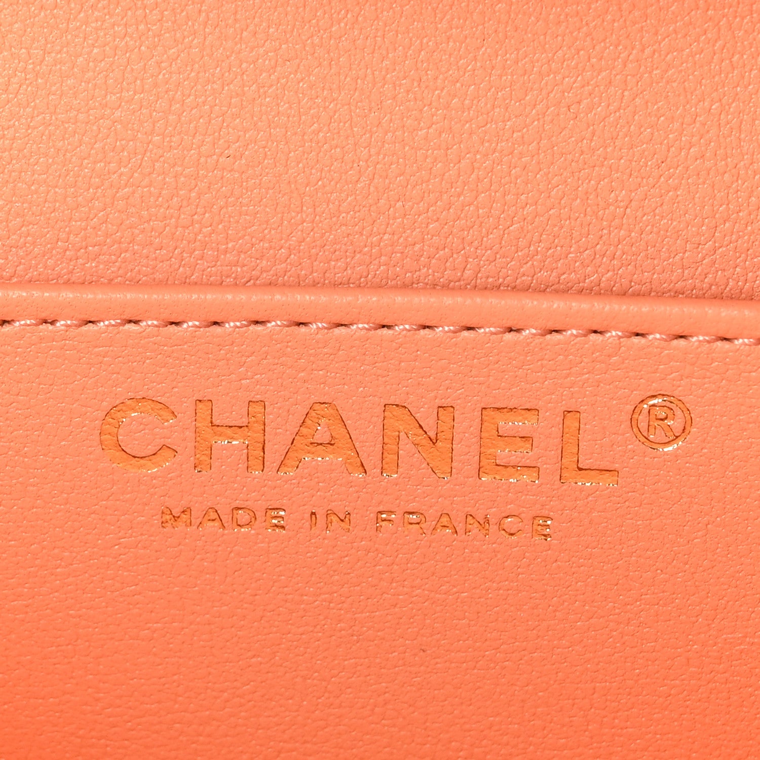 Chanel Lambskin Quilted Small CC Top Handle Box Bag Light Orange 6 of 10