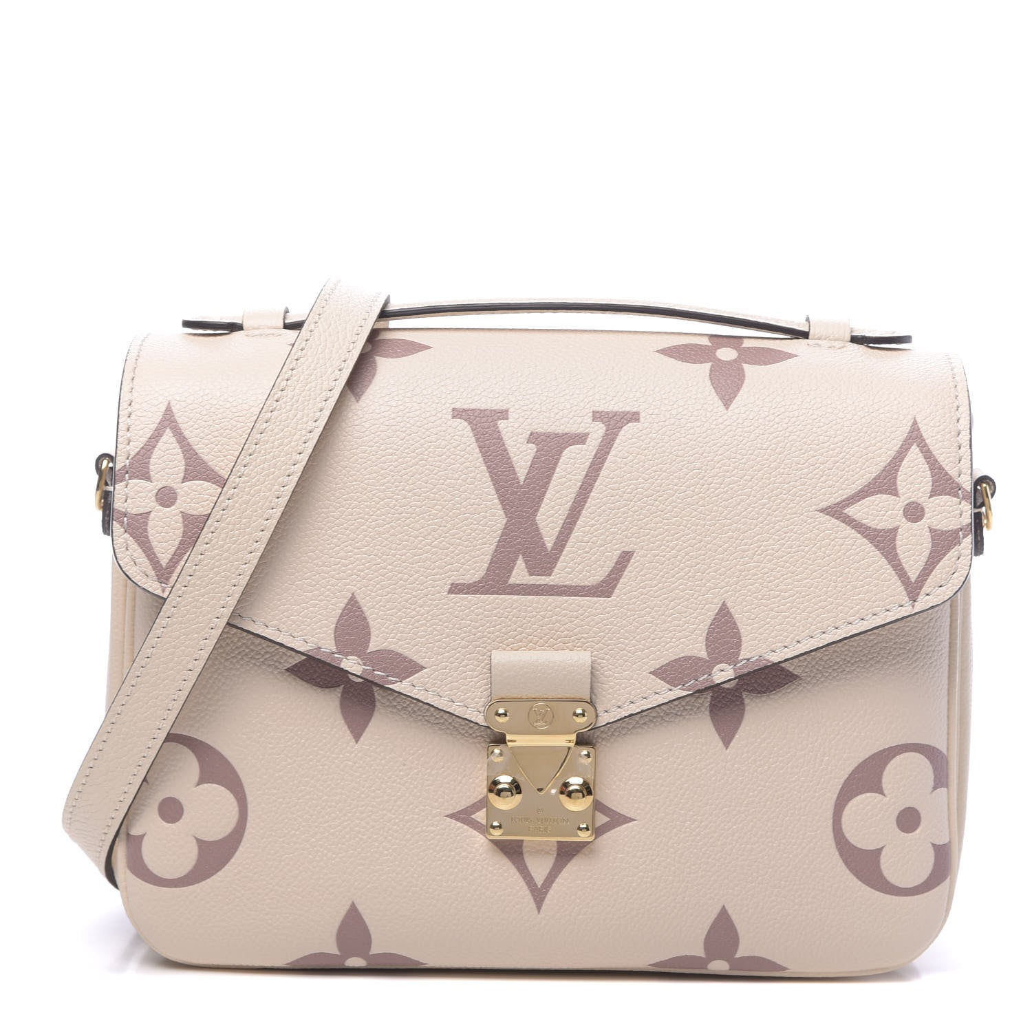 Louis Vuitton Empreinte Monogram Giant Pochette Metis Creme Bois De Rose 1 of 9