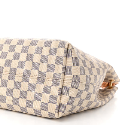 Louis Vuitton Damier Azur Graceful MM Rose Ballerine 9 of 9