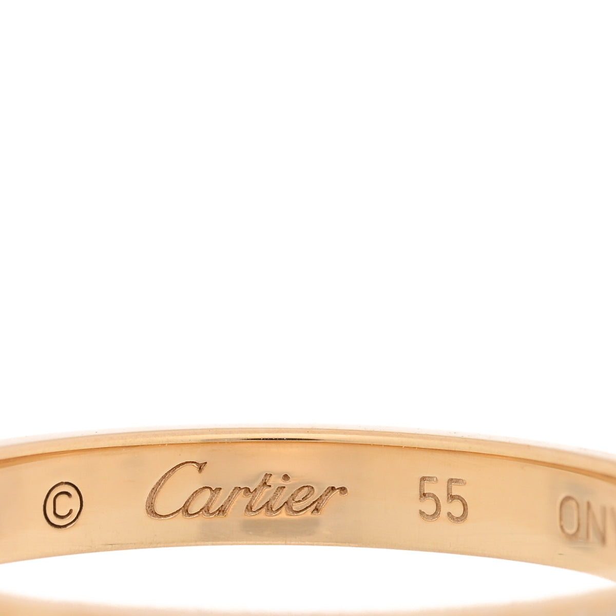 Cartier 18K Yellow Gold Diamond 2.6mm LOVE Paved Band Ring 55 7.25 4 of 4