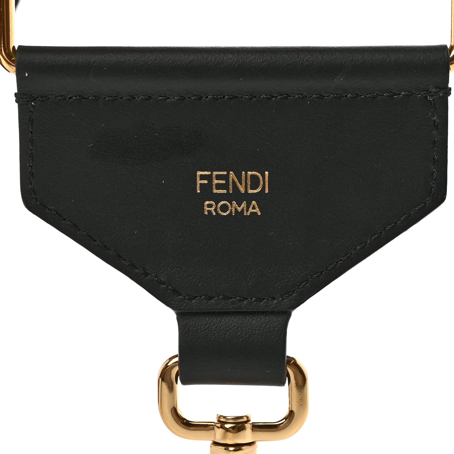 Fendi Cannete Ribbon Poly Vitello Century Logo Adjustable Strap You Coral Green 4 of 5
