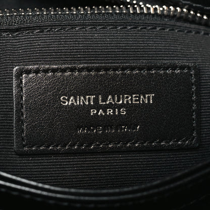 Saint Laurent Calfskin Y Quilted Monogram Toy Loulou Crossbody Bag Black 6 of 11