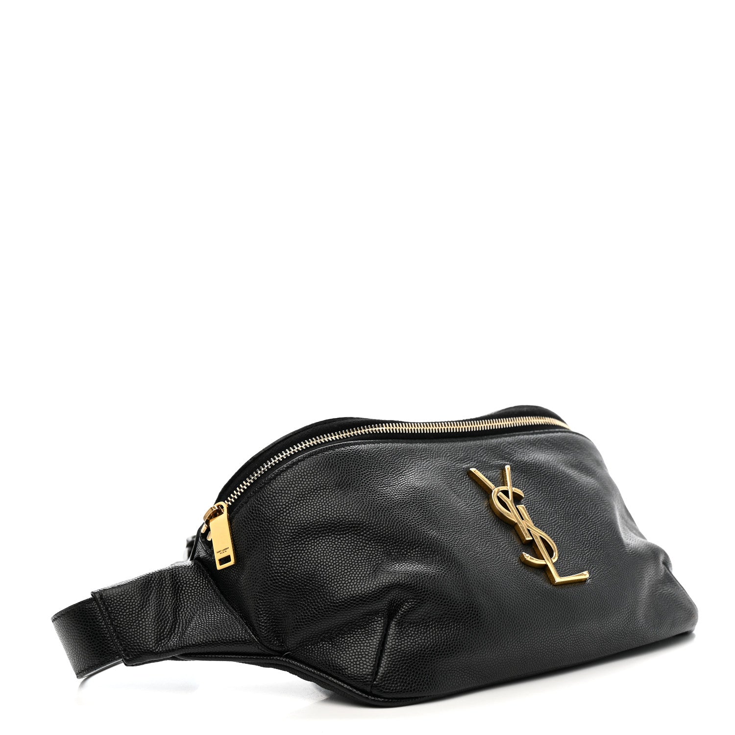 Saint Laurent Grain De Poudre Monogram Belt Bag Black 4 of 13