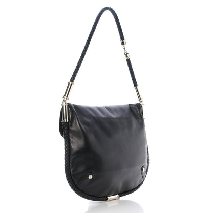Gucci Calfskin Medium Britt Tassel Shoulder Bag Black 3 of 7