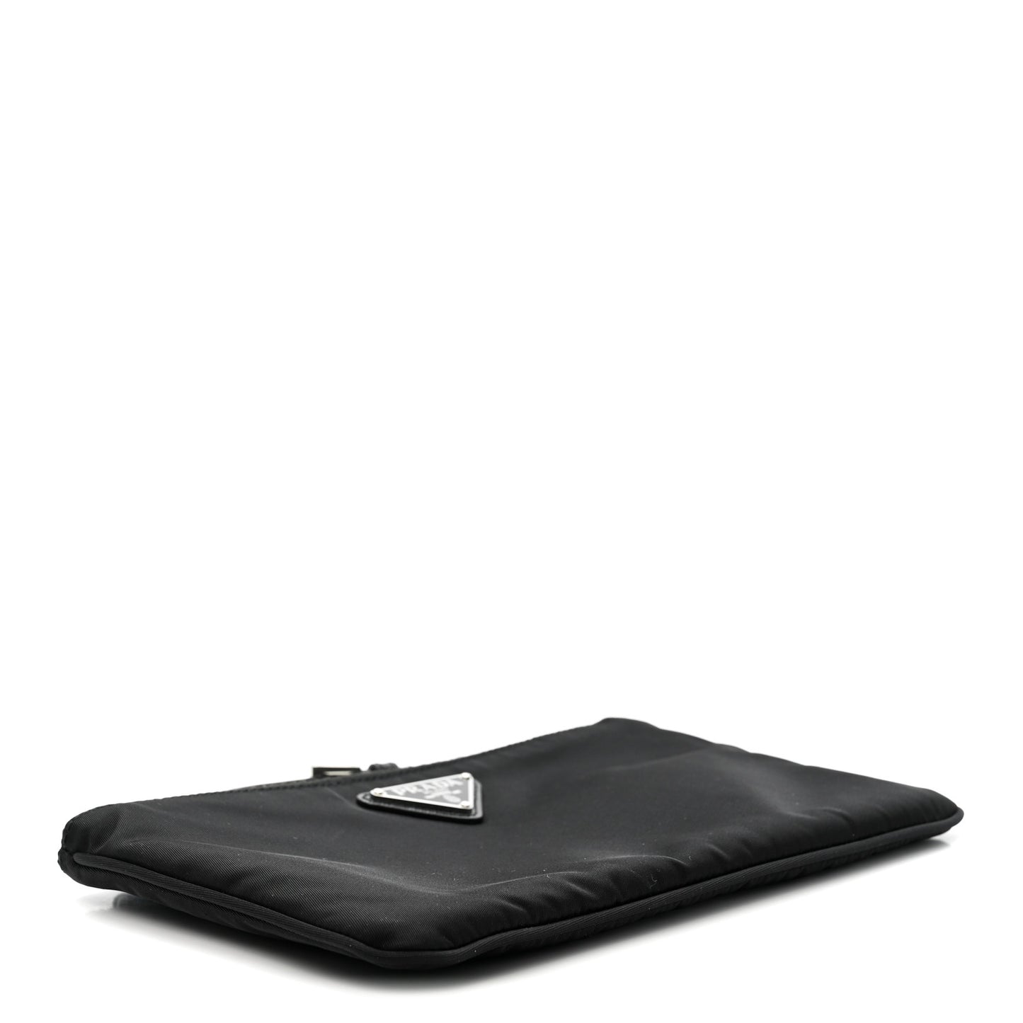 Tessuto Nylon Saffiano Wristlet Black
