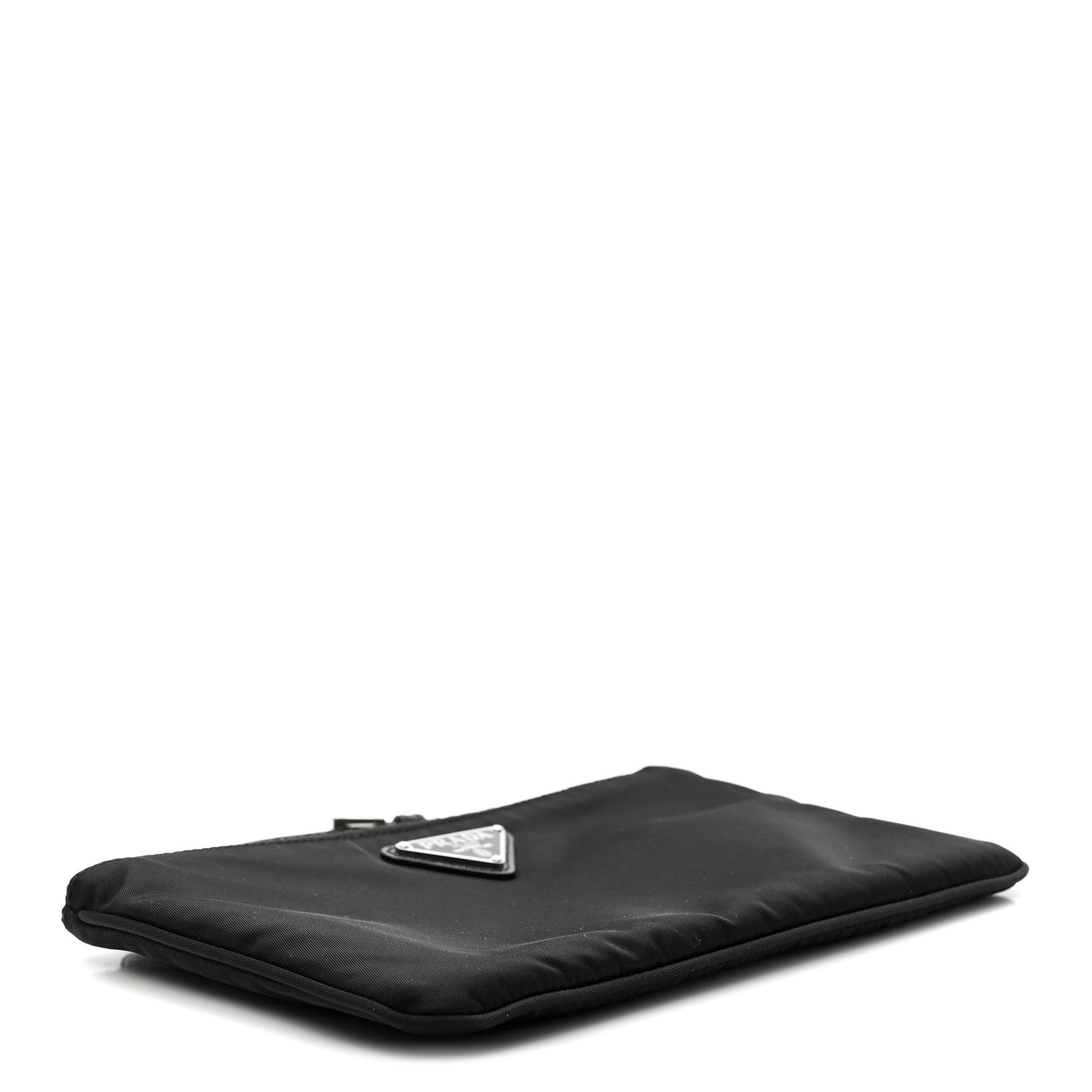 Prada Tessuto Nylon Saffiano Wristlet Black 4 of 8