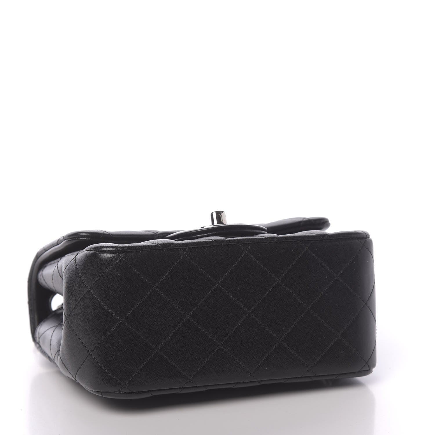 Chanel Lambskin Quilted Mini Square Flap Black 4 of 11