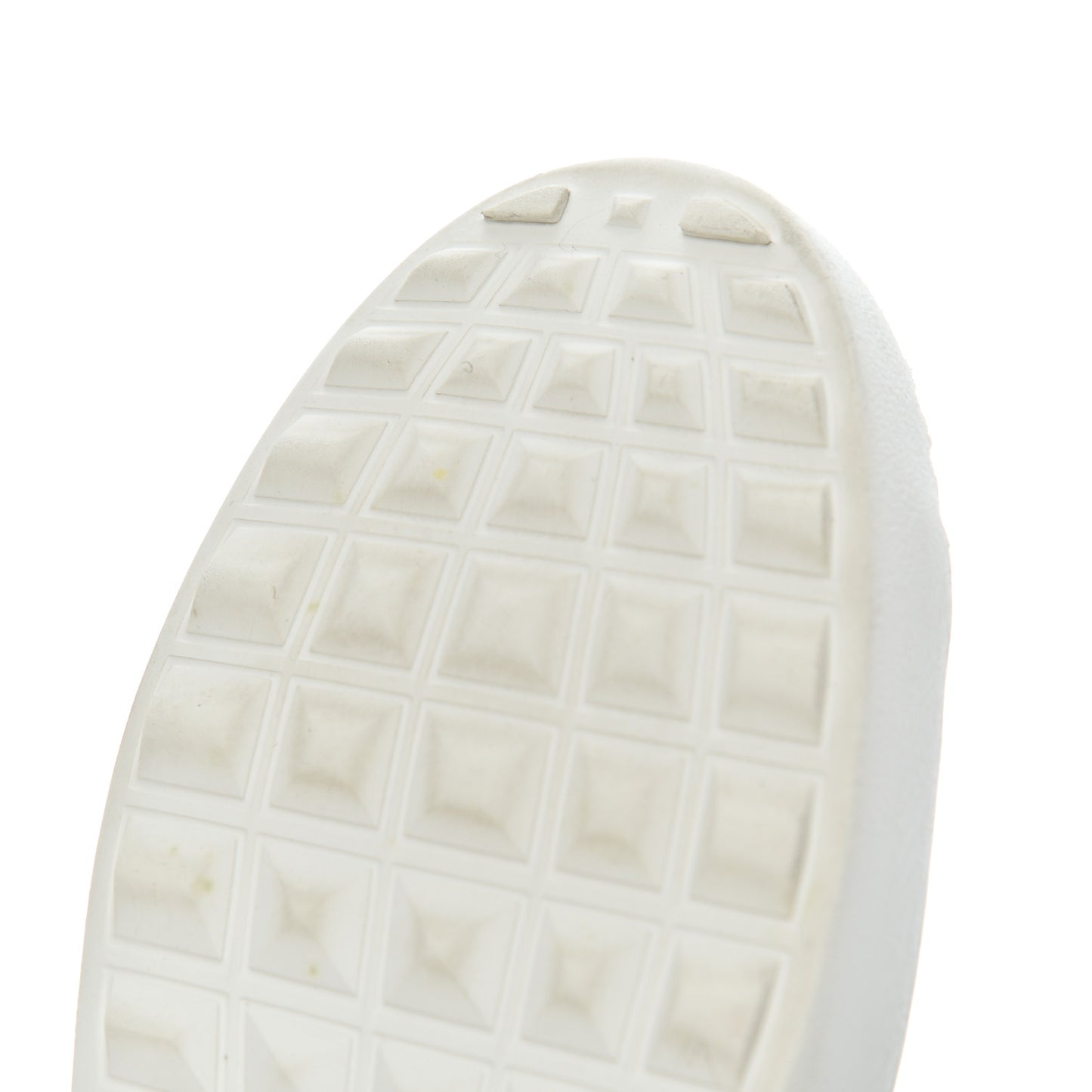 Calfskin VLTN Rockstud Open Sneakers 36 White