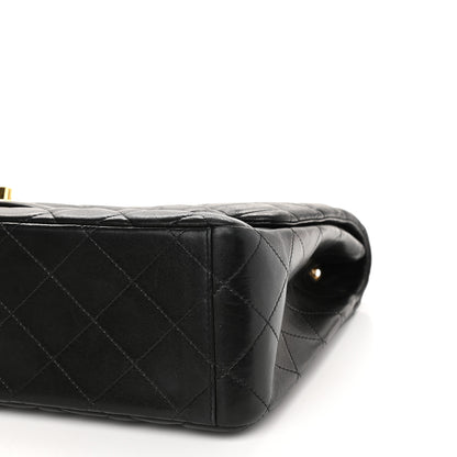 Chanel Lambskin Quilted Maxi Single Flap Black 10 of 10