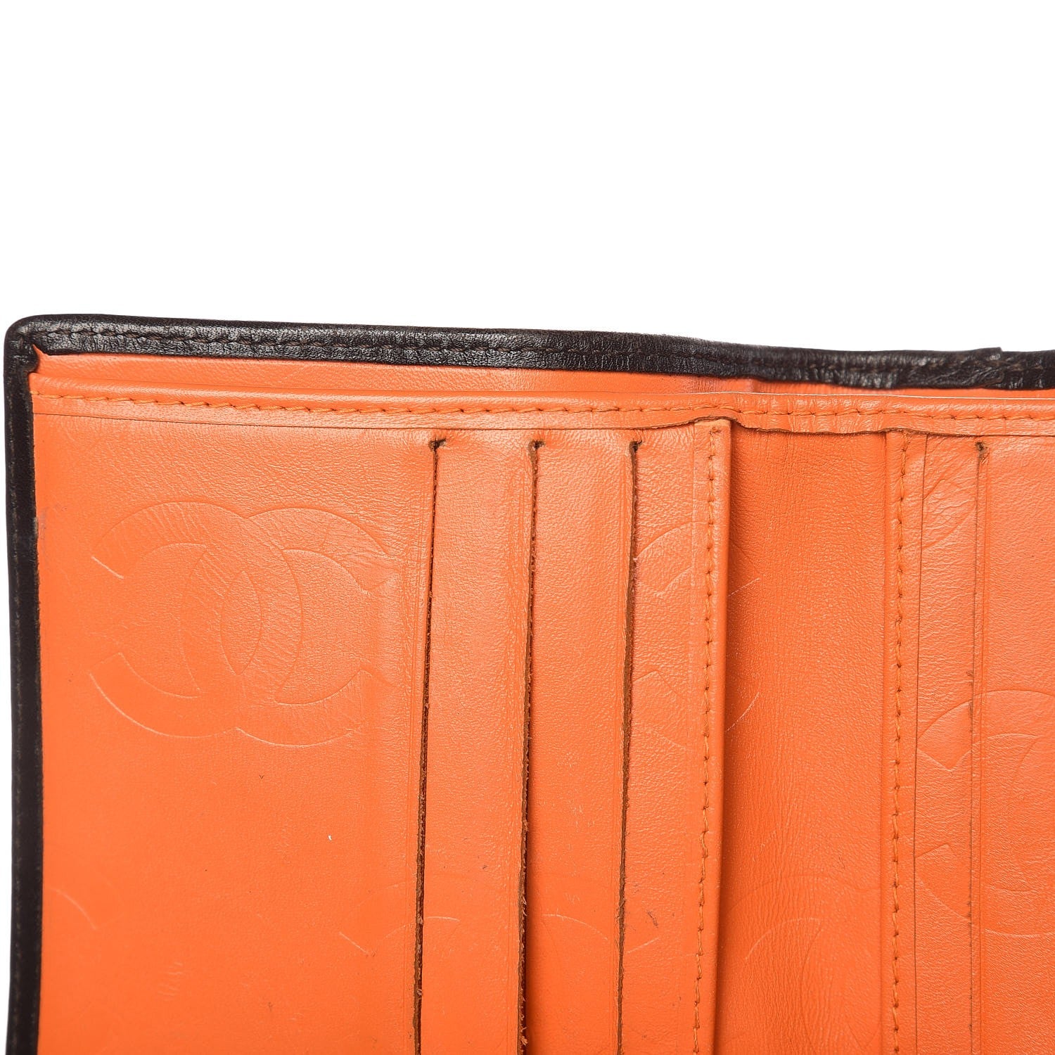 Chanel Calfskin Quilted Cambon Bi-fold Wallet Brown 11 of 12
