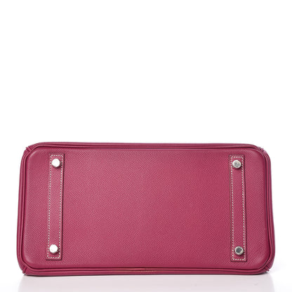 Hermes Epsom Candy Birkin 30 Tosca Rose Tyrien 6 of 33