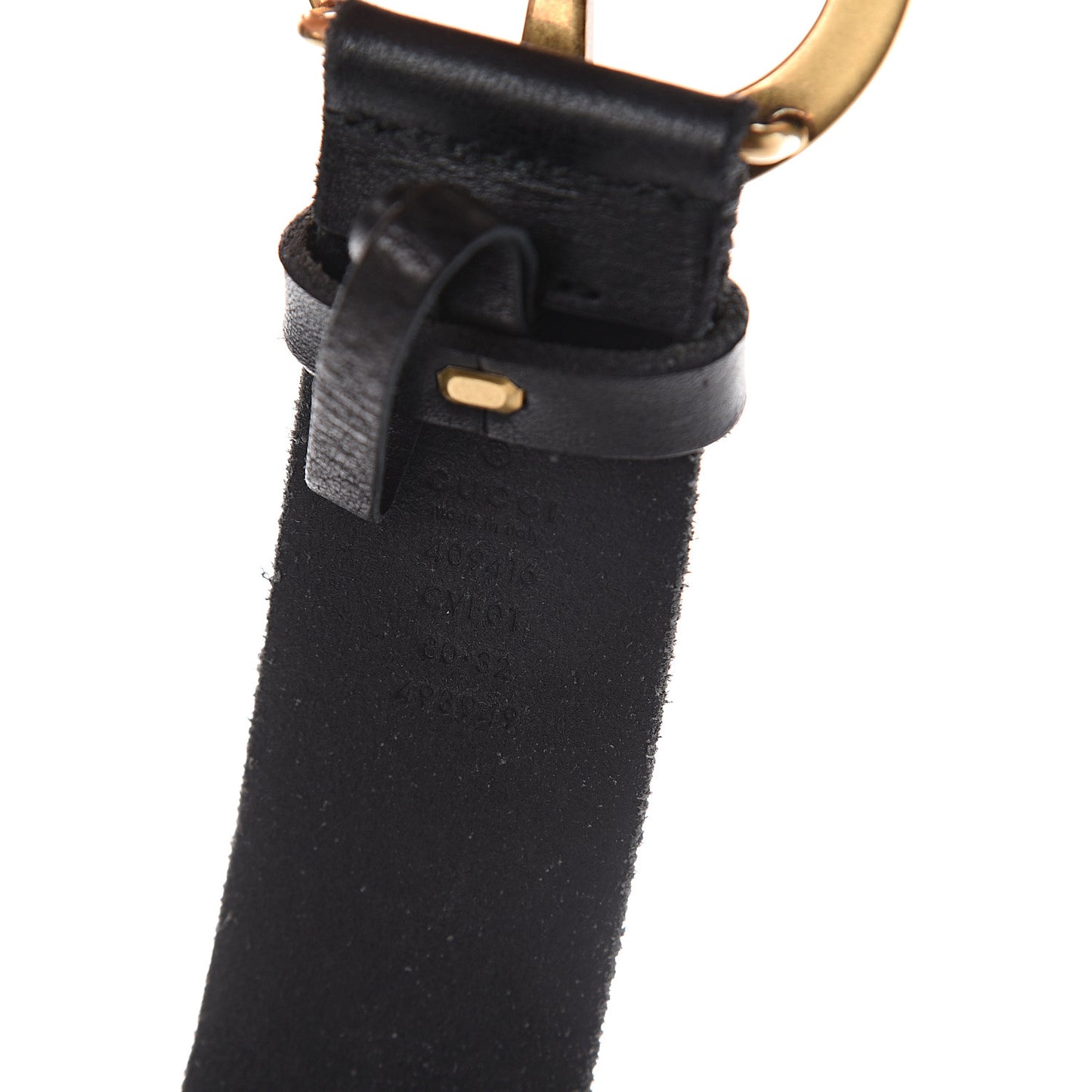 Faded Calfskin Double G 40mm Belt 80 32 Black