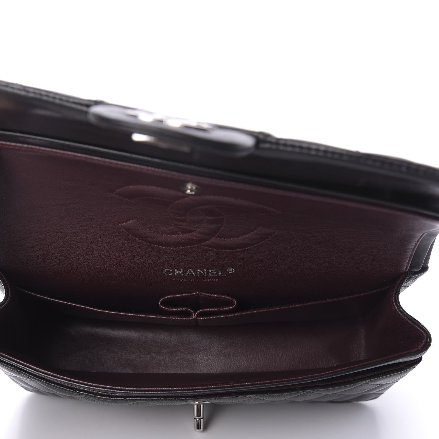 Chanel Lambskin Quilted Medium Double Flap Black 5 of 9