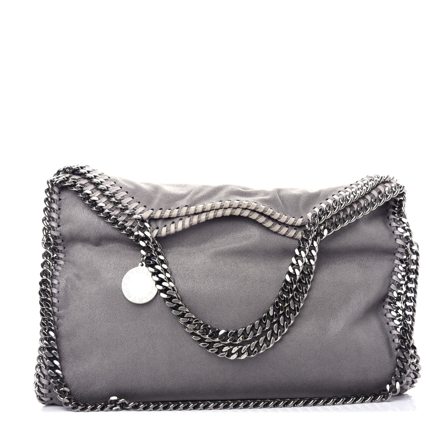 Stella McCartney Shaggy Deer Falabella Fold Over Tote Grey 1 of 11