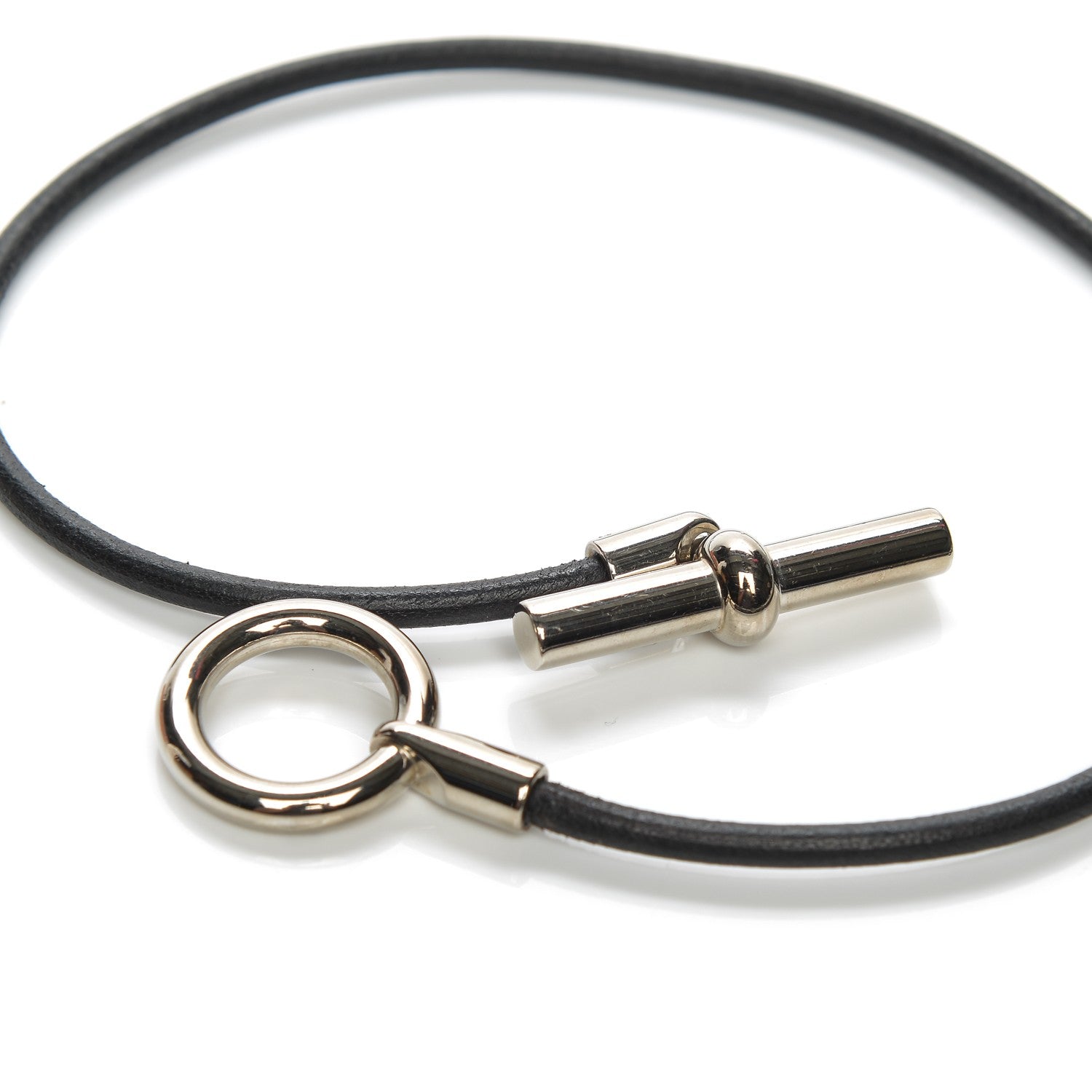 Hermes Bridle Glenan Necklace Black 3 of 4
