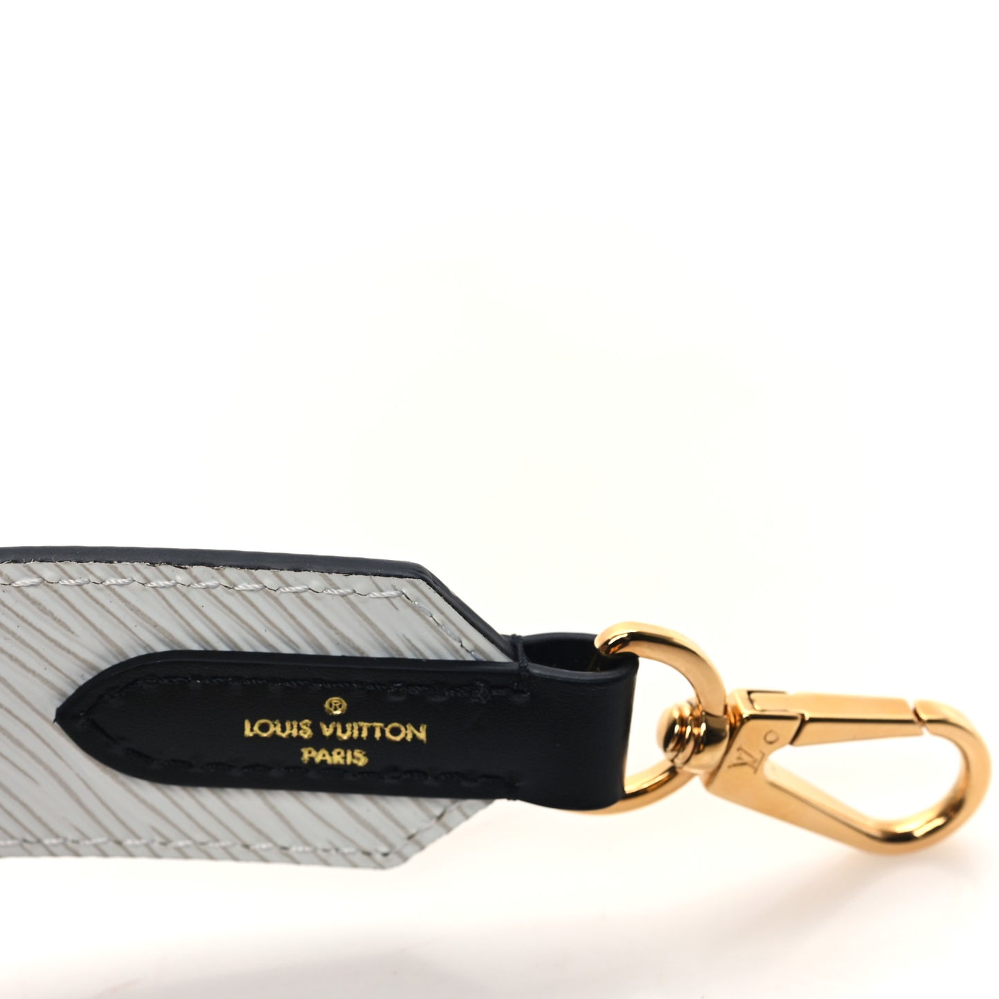 Epi Love Lock Shoulder Strap Black White