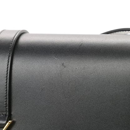 Saint Laurent Smooth Calfskin Medium Classic Monogram Universite Bag Black 18 of 19