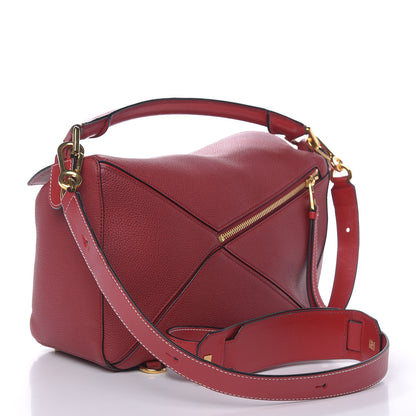 Loewe Calfskin Medium Puzzle Bag Rouge 3 of 11
