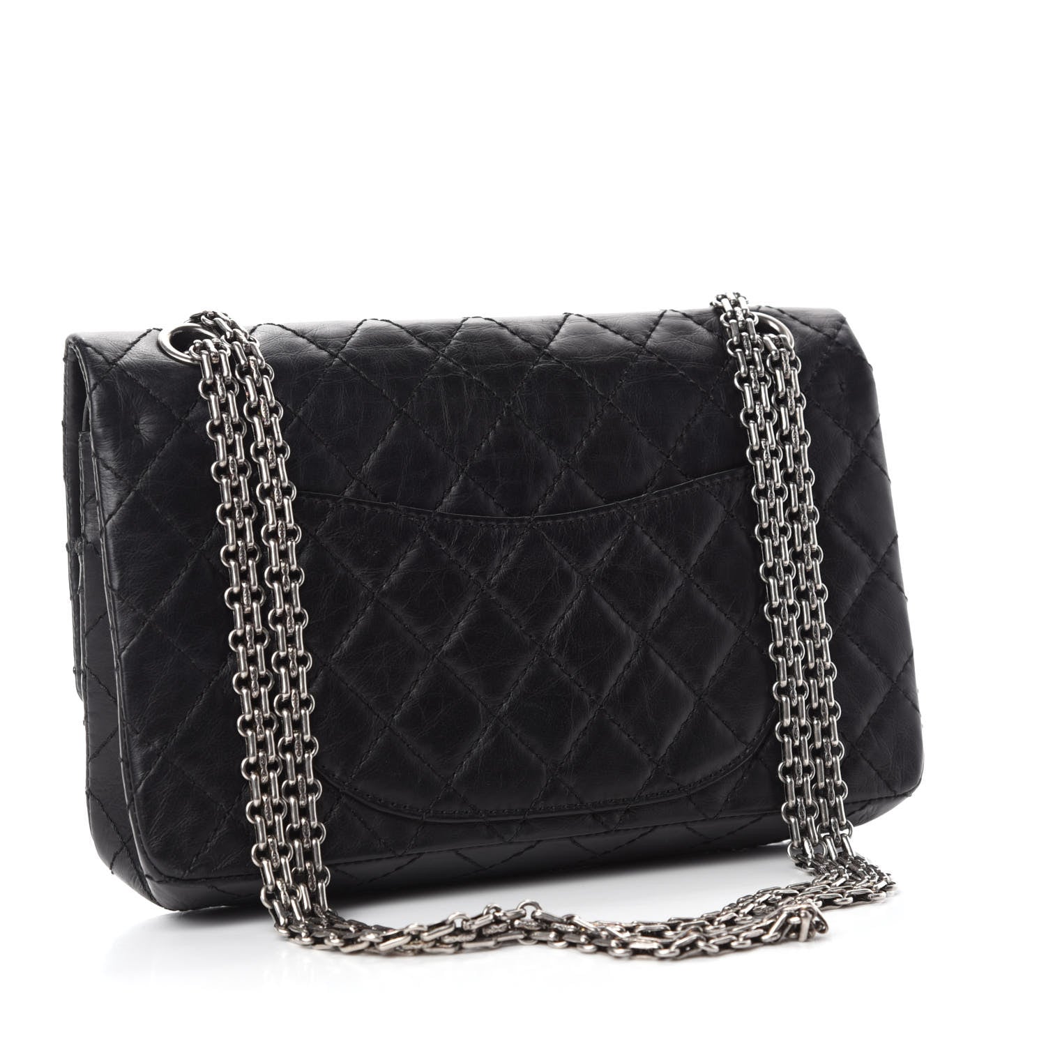 Chanel Aged Calfskin Quilted 2.55 Reissue 225 Flap Black 3 of 12