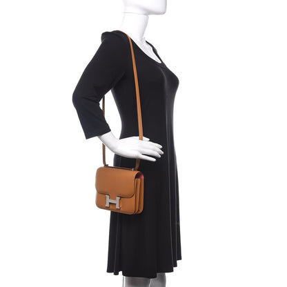 Hermes Evercolor Horseshoe Constance 18 Caramel Rose D'Ete 2 of 10
