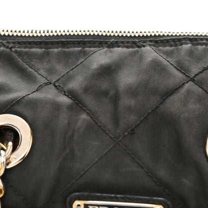 Prada Nylon Tessuto Impuntu Quilted Shoulder Bag Black 12 of 12