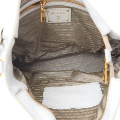 Prada Vitello Daino Messenger Bag Talco 5 of 13
