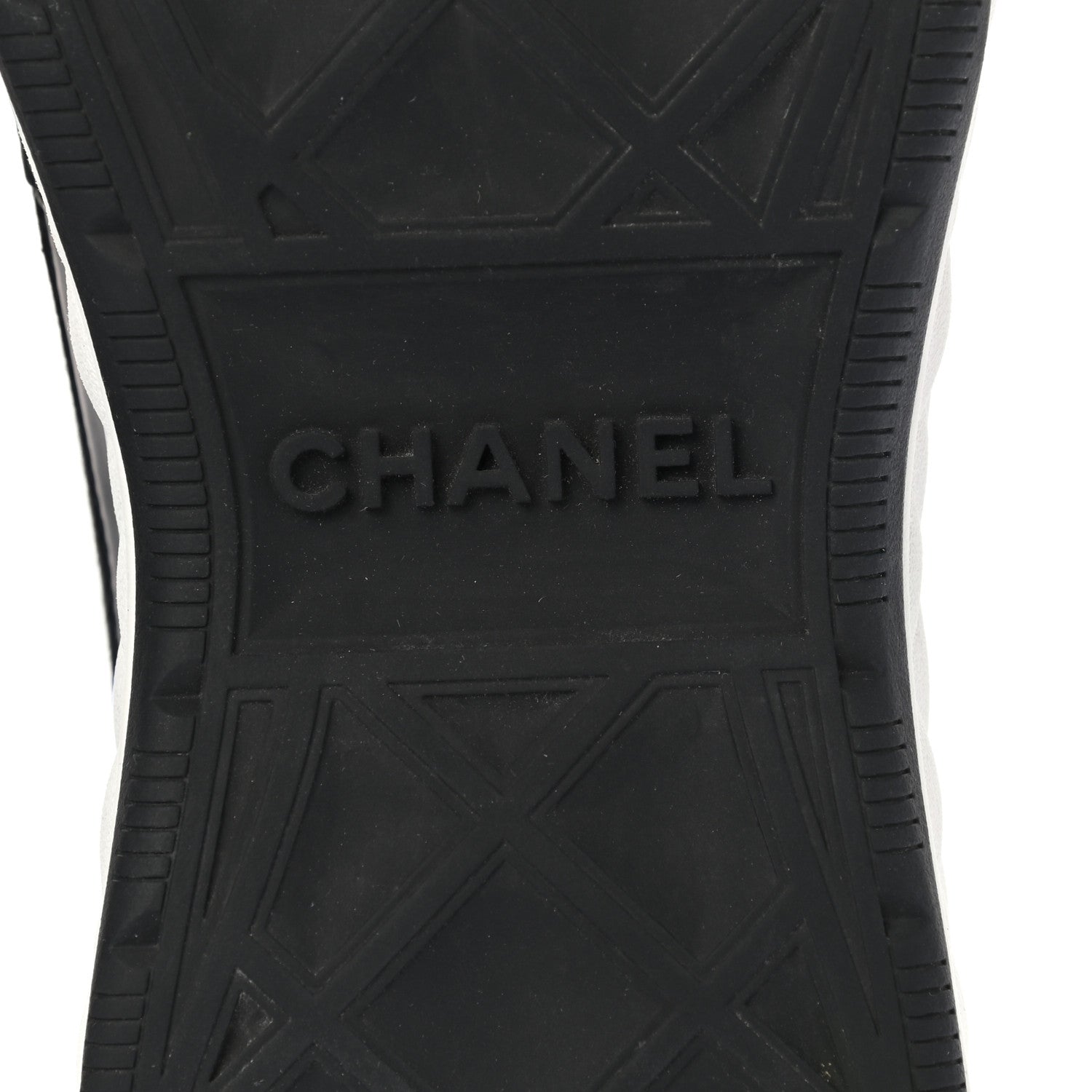 Chanel Velvet Calfskin Mixed Fibers CC Sneakers 39.5 Black 6 of 8