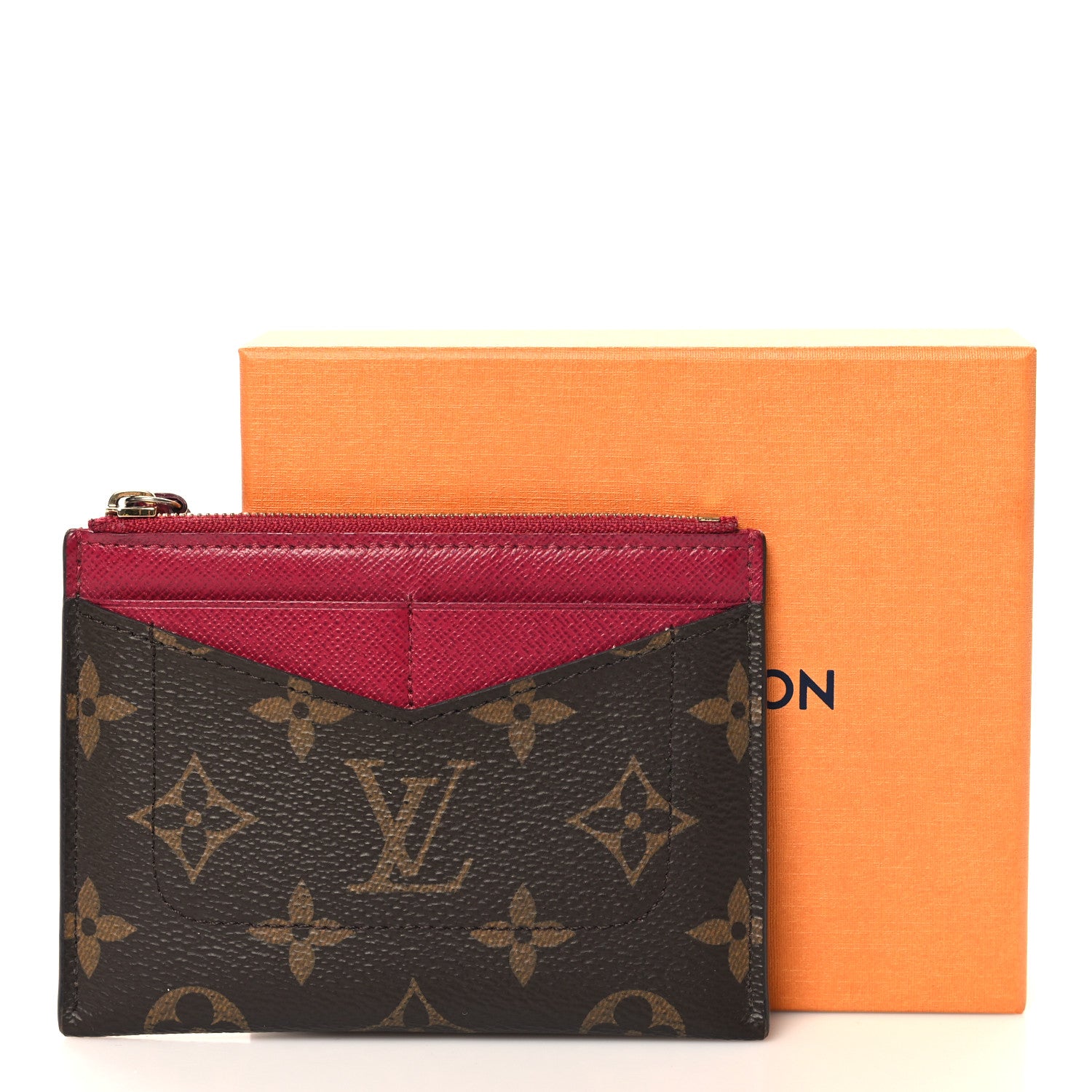 Louis Vuitton Monogram Zipped Card Holder Fuchsia 7 of 7