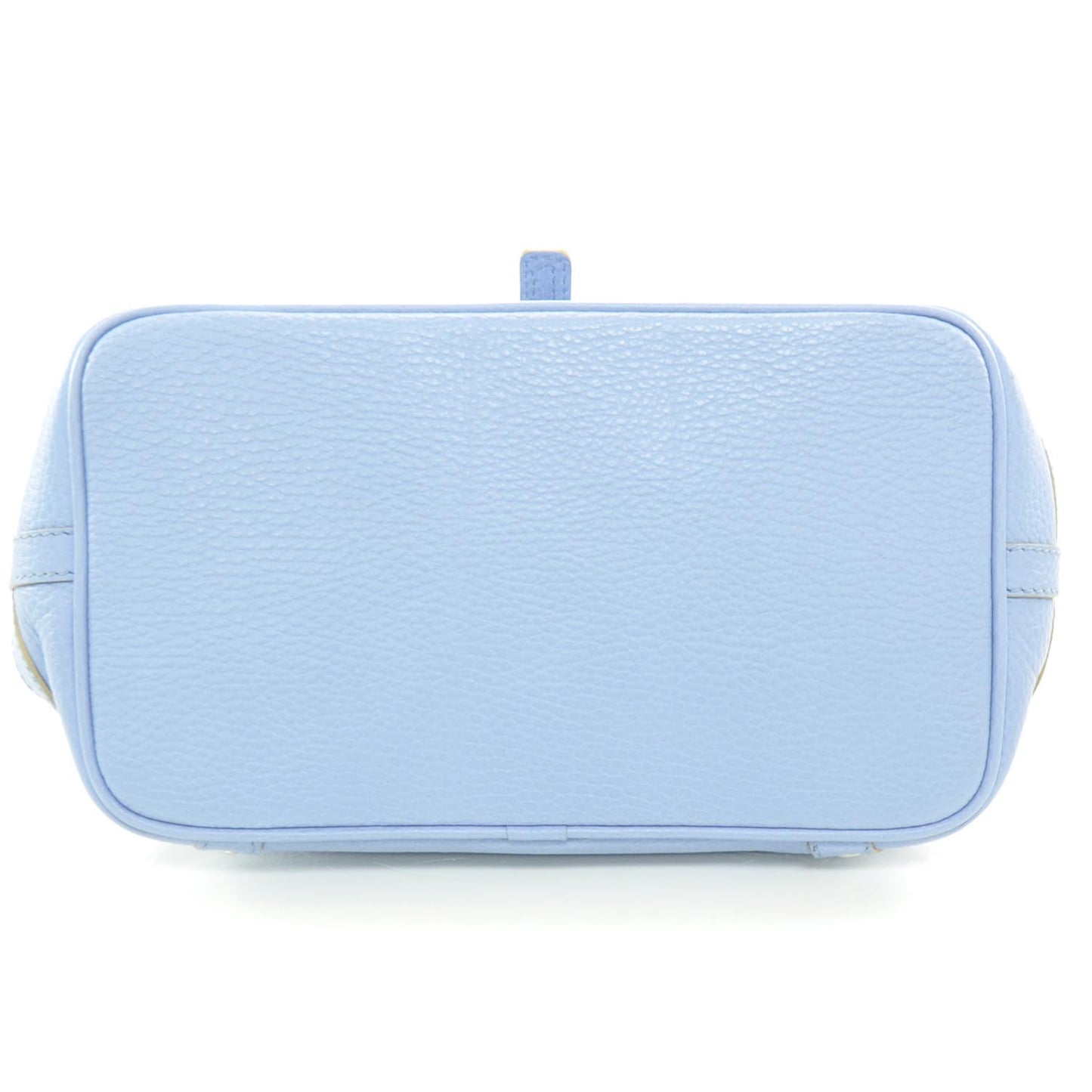 Pebbled Leather Small Satchel Blue