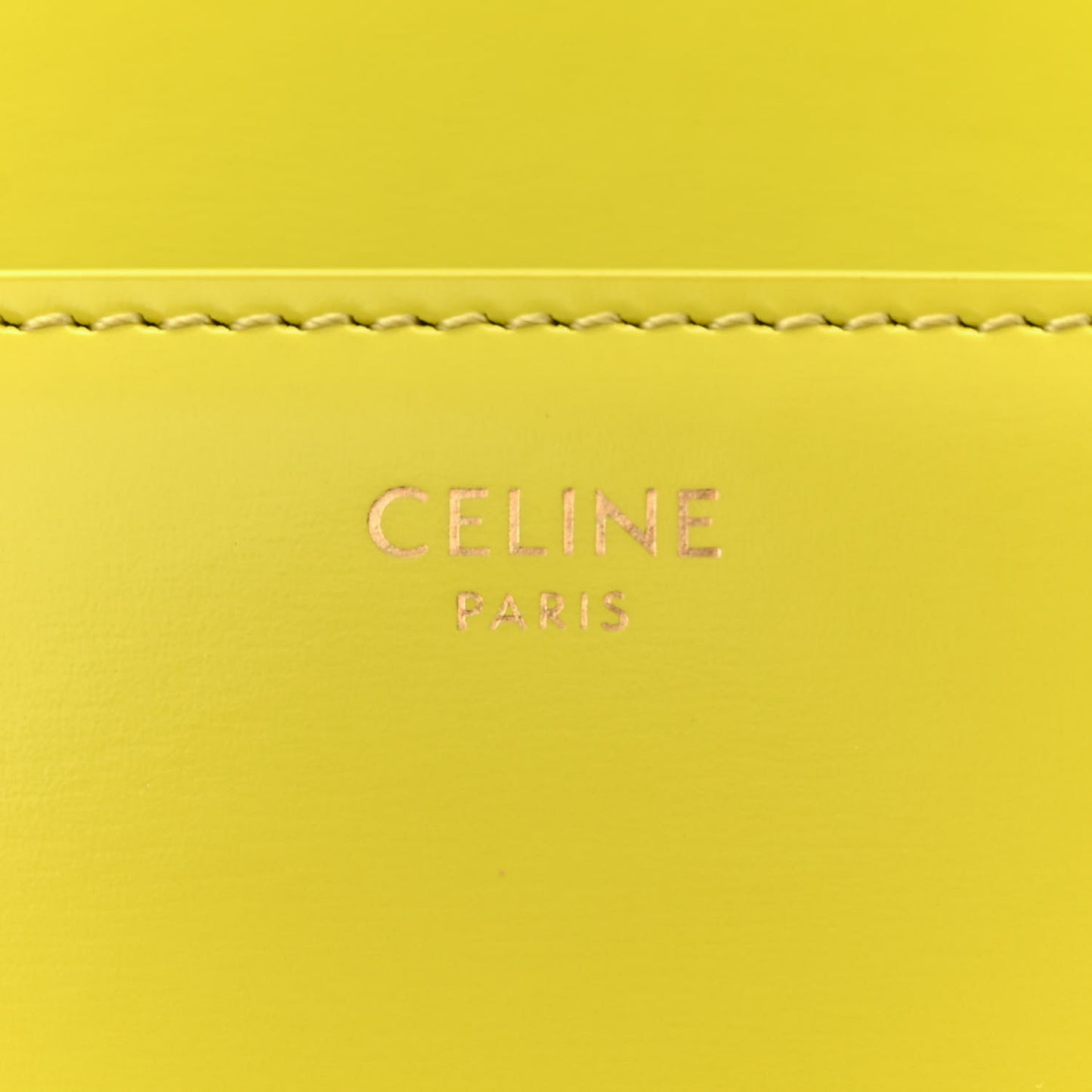 Shiny Calfskin Cuir Triomphe Chain Shoulder Bag Anis