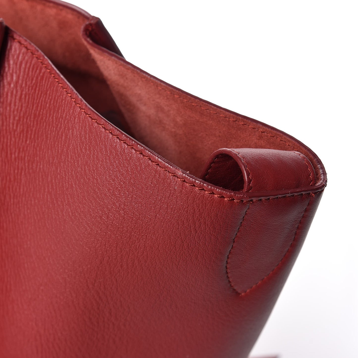 Supple Calfskin Medium Phantom Luggage Red