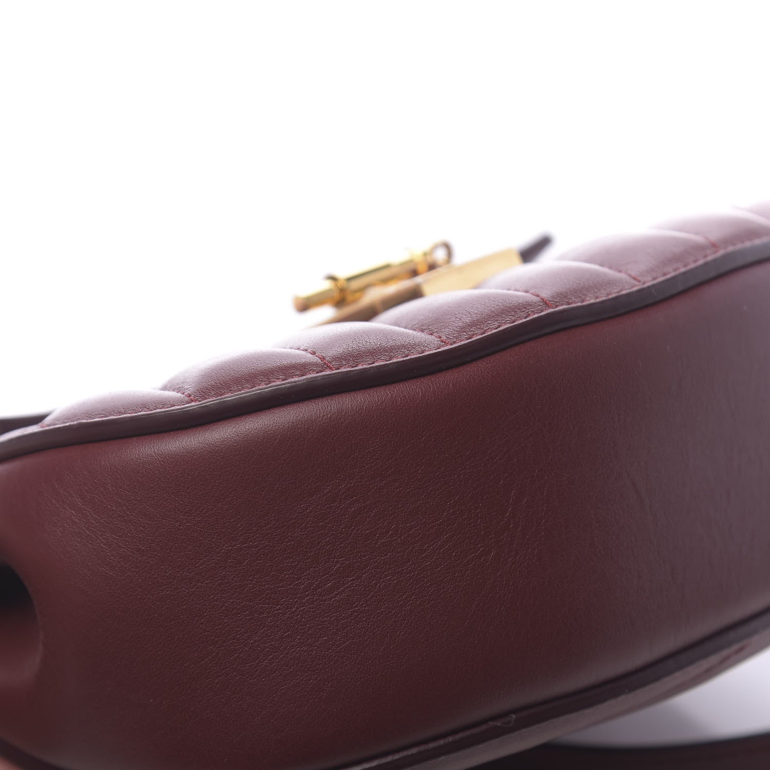 Chloe Calfskin Quilted Mini Drew Bijou Shoulder Bag Plum Purple 11 of 11