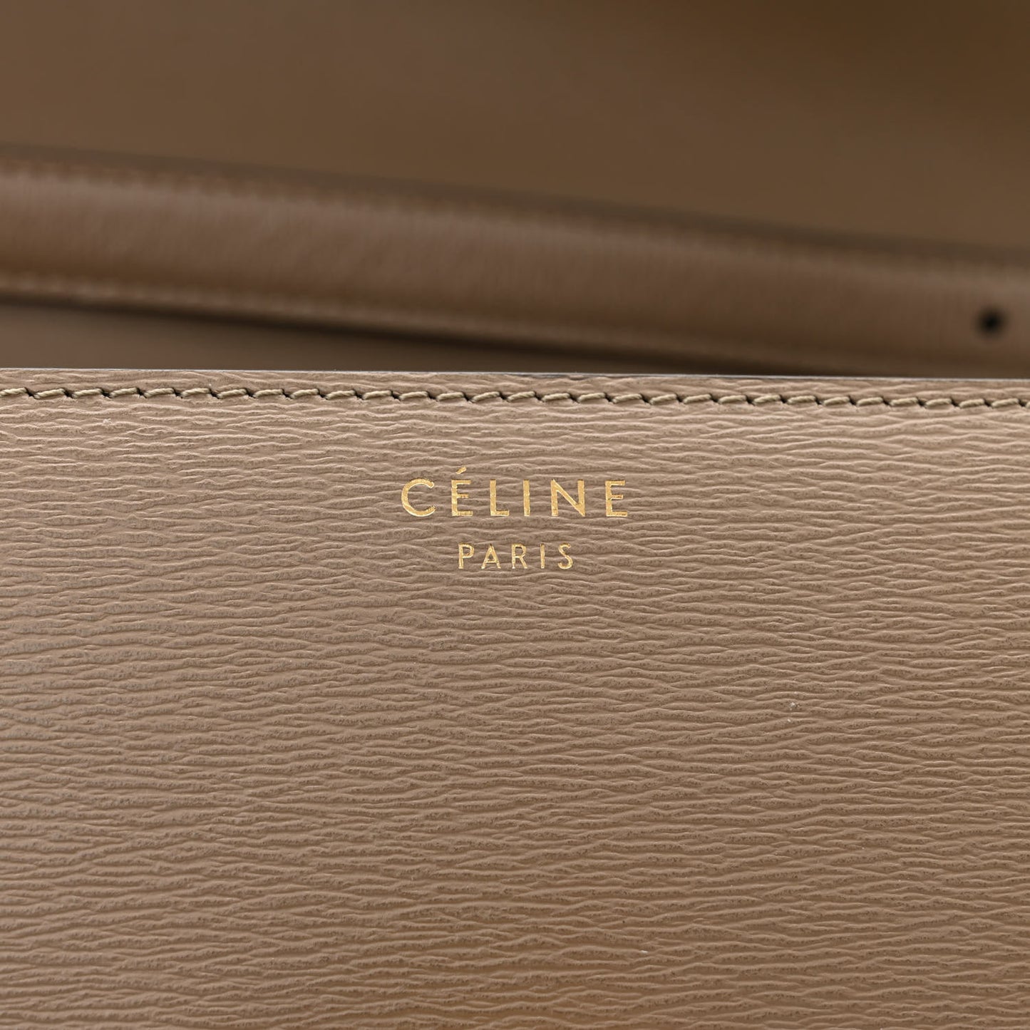 Liege Calfskin Medium Classic Box Flap Bag Taupe