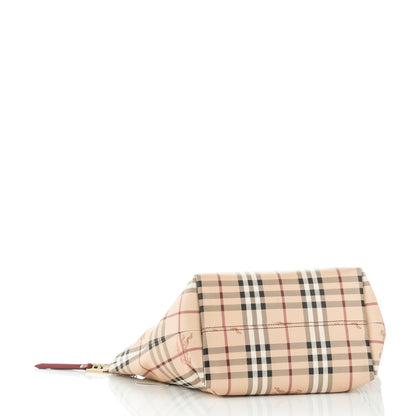 Burberry Haymarket Check Small Salisbury Tote Military Red 4 of 7