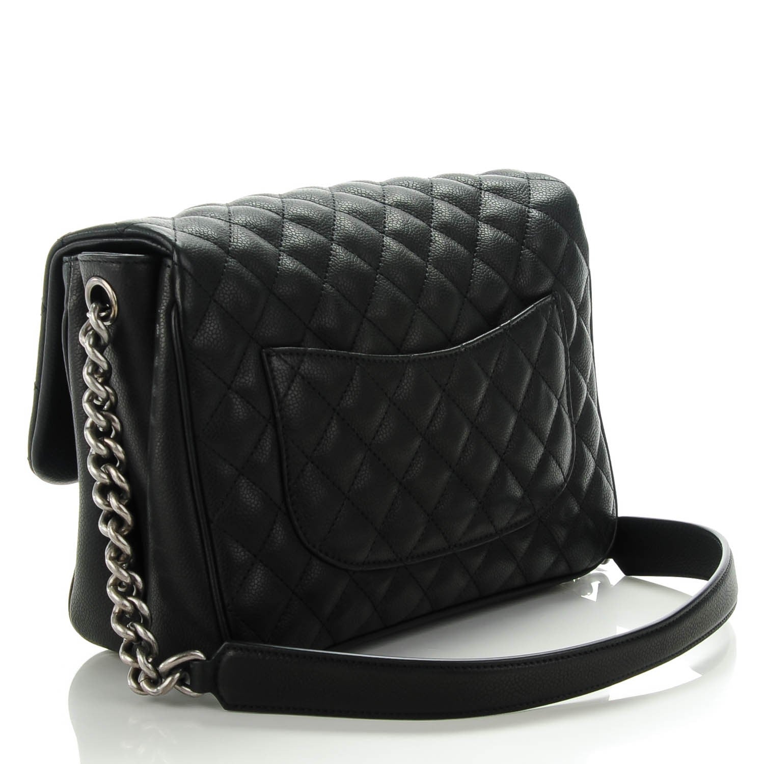 Chanel Caviar Quilted Medium Rock In Rome Flap Black 3 of 8