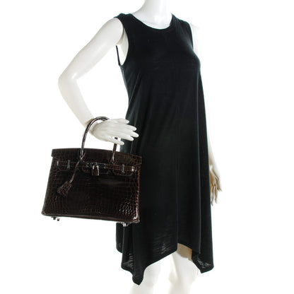 Hermes Shiny Niloticus Crocodile Birkin 30 Havane 2 of 23
