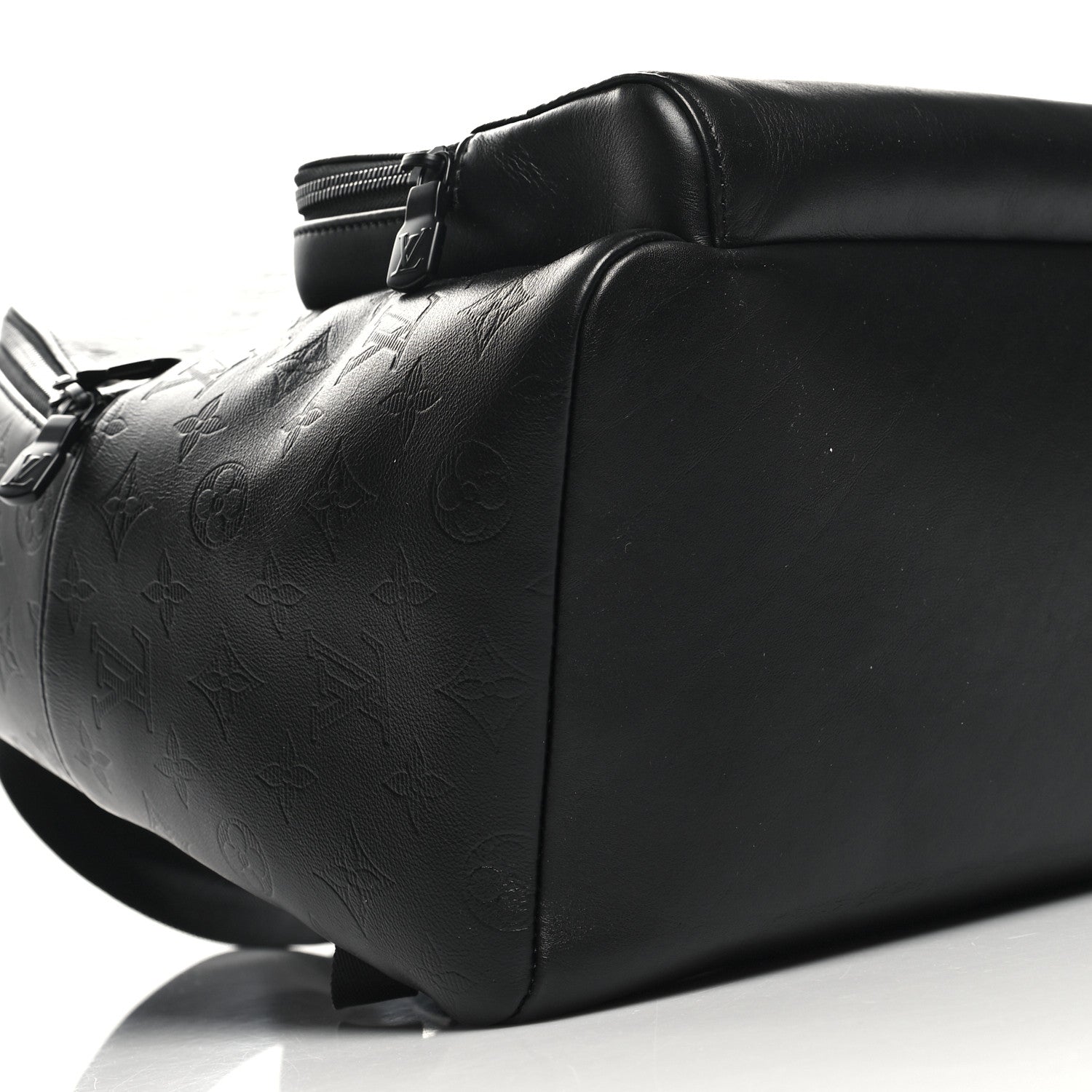 Louis Vuitton Calfskin Monogram Shadow Racer Backpack Black 8 of 9