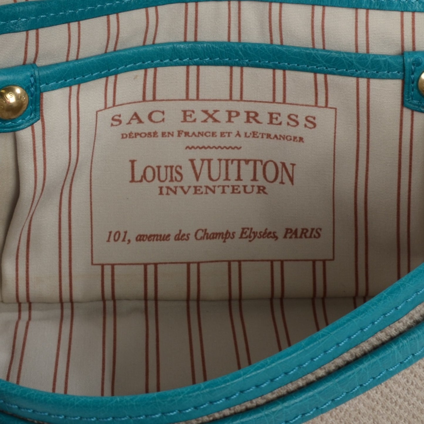 Trianon Ostrich Sac Express PM Turquoise