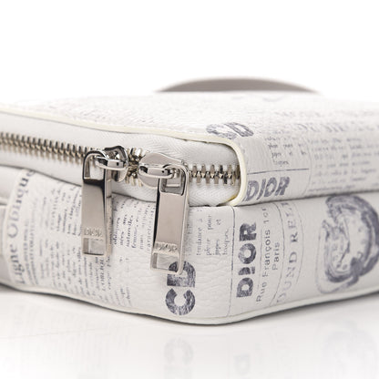 Christian Dior X DANIEL ARSHAM Grained Calfskin Newspaper Messenger White 7 of 9