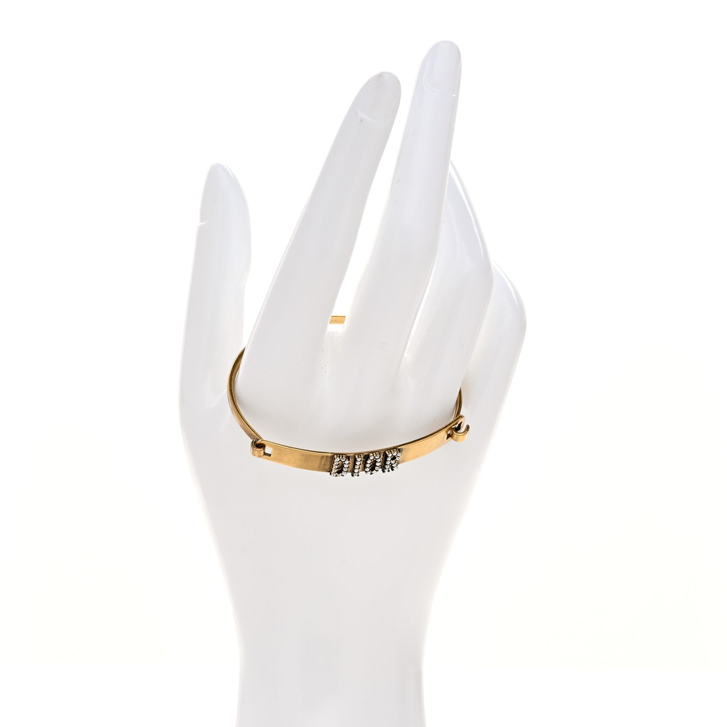 Metal Crystal Dio(r)evolution Bracelet Gold