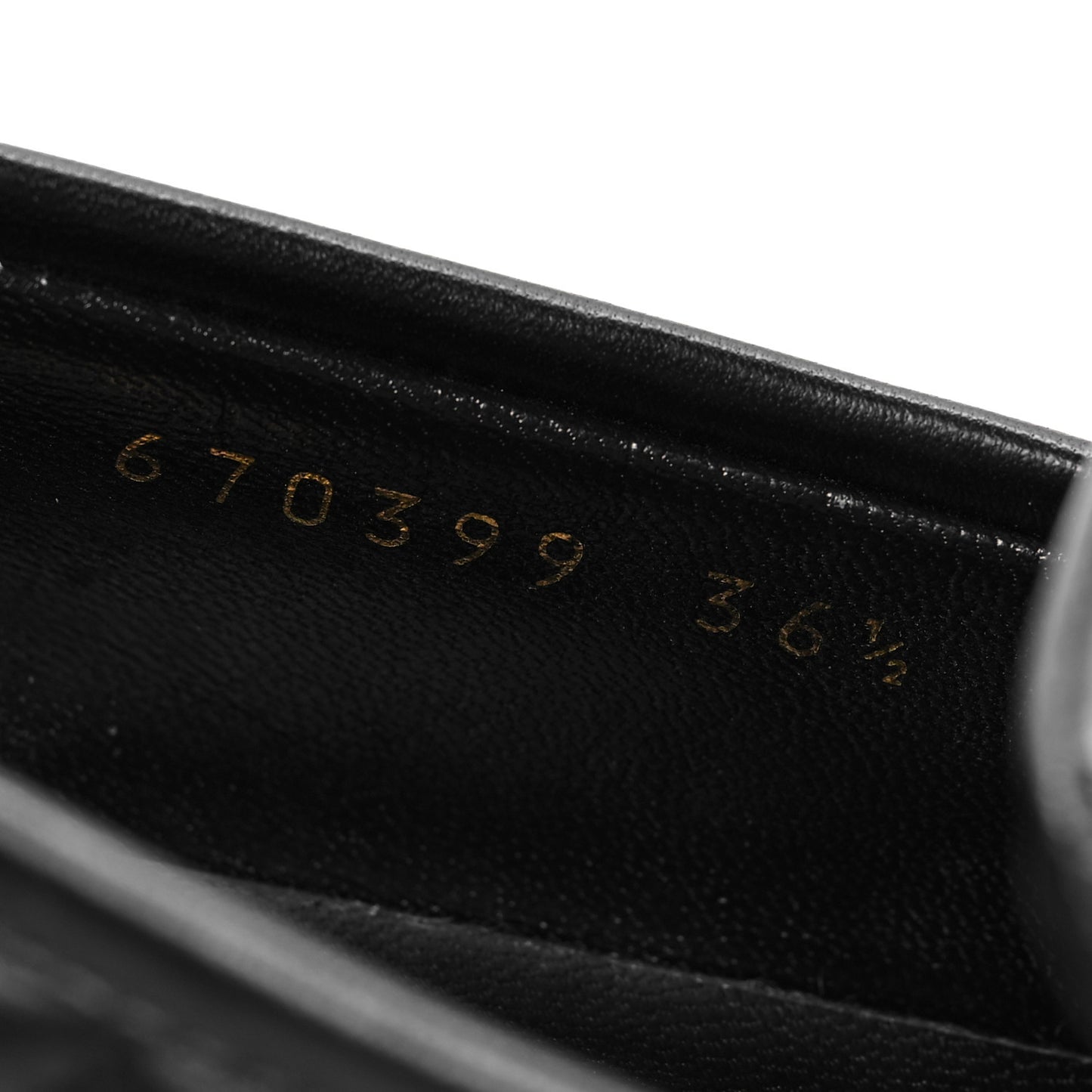 Nappa Matelasse Double G Marmont Loafers 36.5 Black